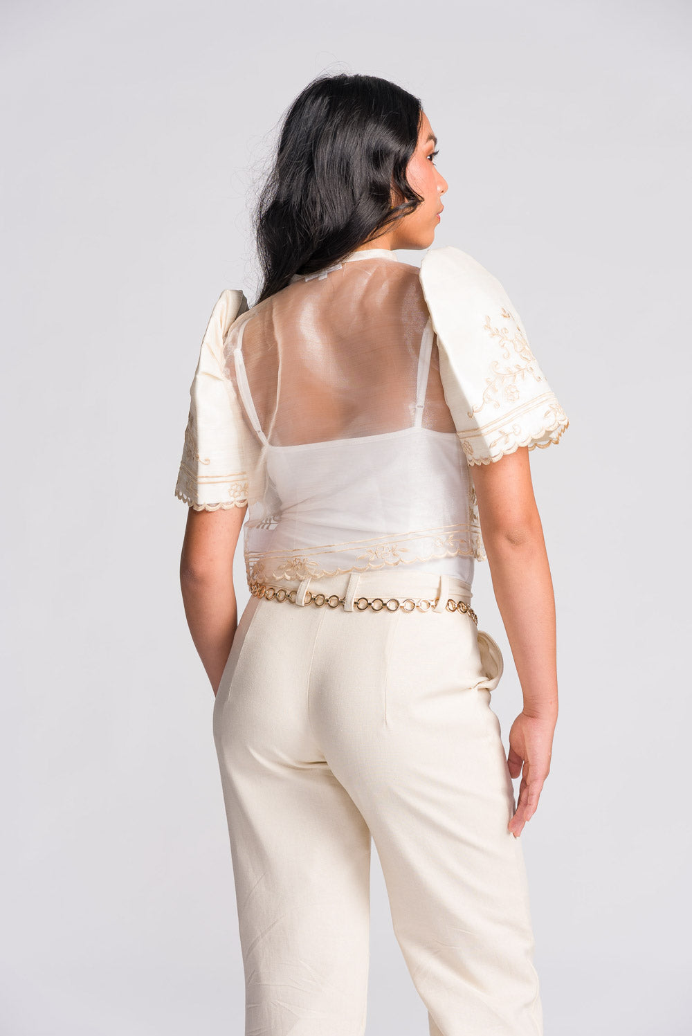 'Carmen' Filipiniana Bolero (Cream)