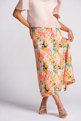'Cora' Midi Wrap Skirt (Floral)
