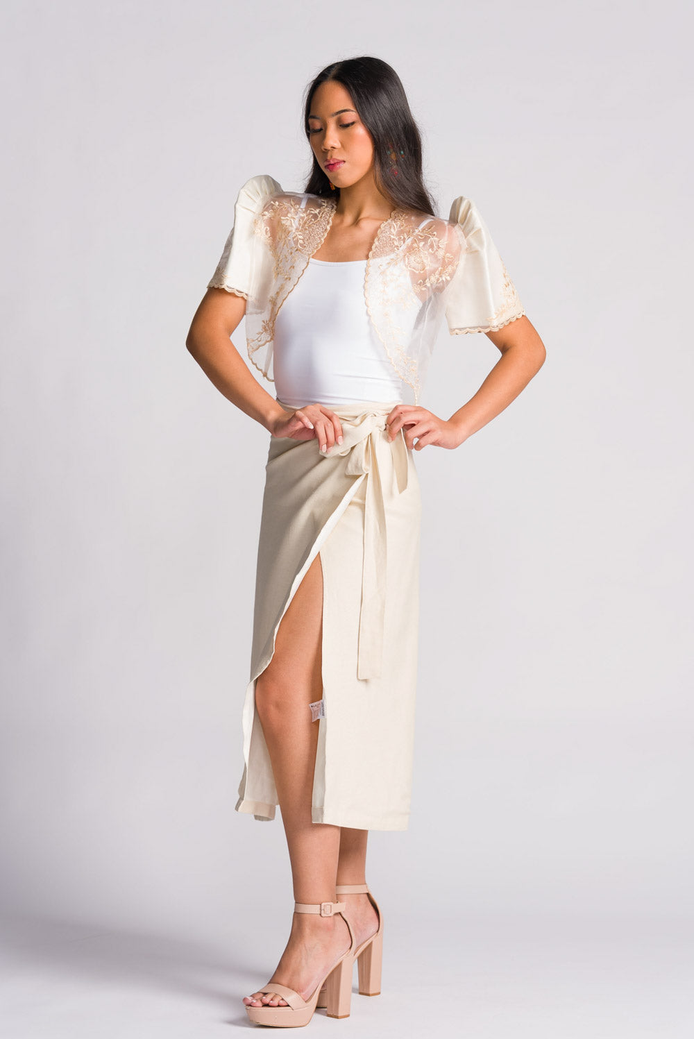 'Maria' Filipiniana Bolero (Cream)