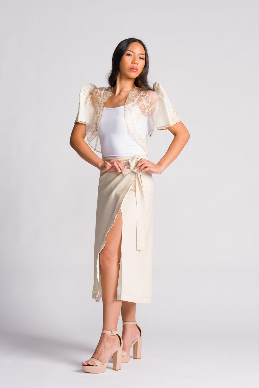 'Maria' Filipiniana Bolero (Cream)