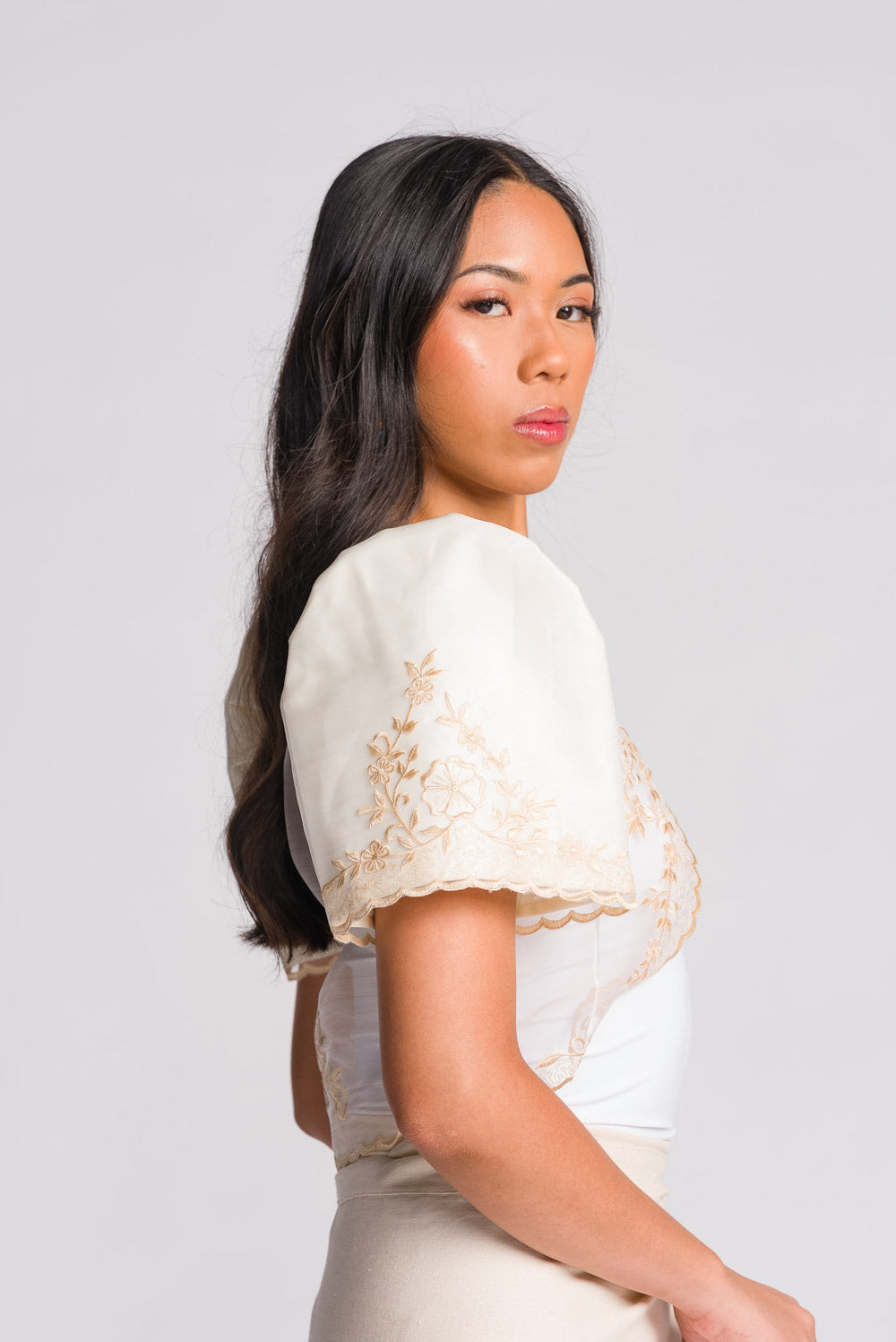 Butterfly Sleeve Bolero 'Maria' | Cream – Mestiza Filipina
