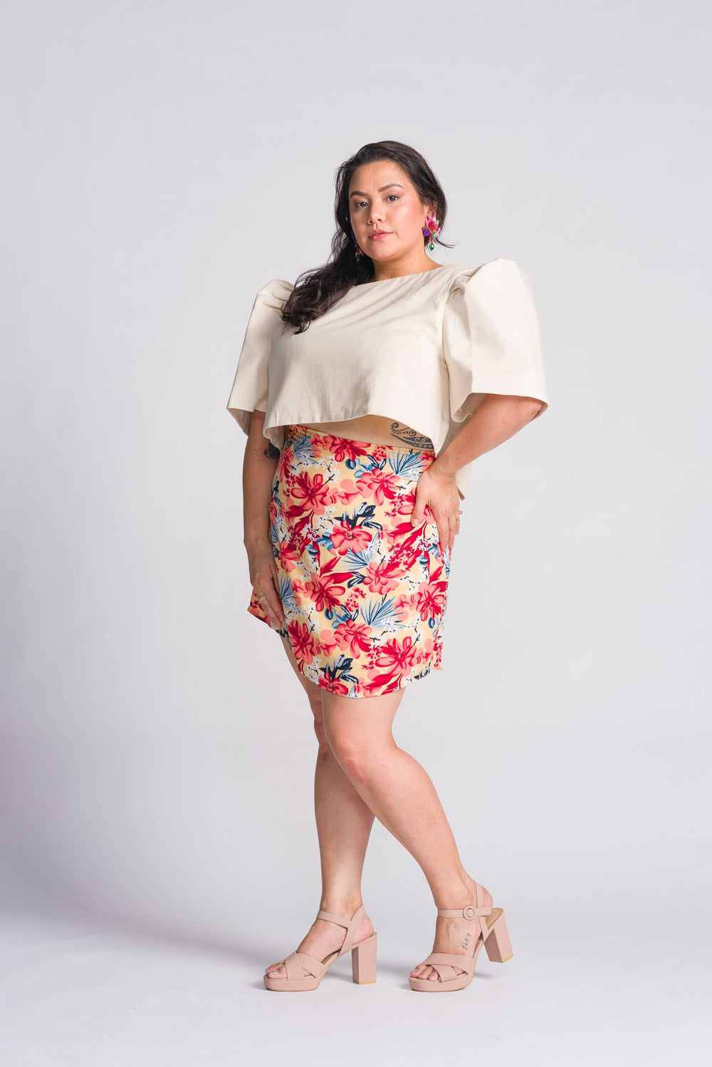 'Nida' Mini Skirt (Floral)