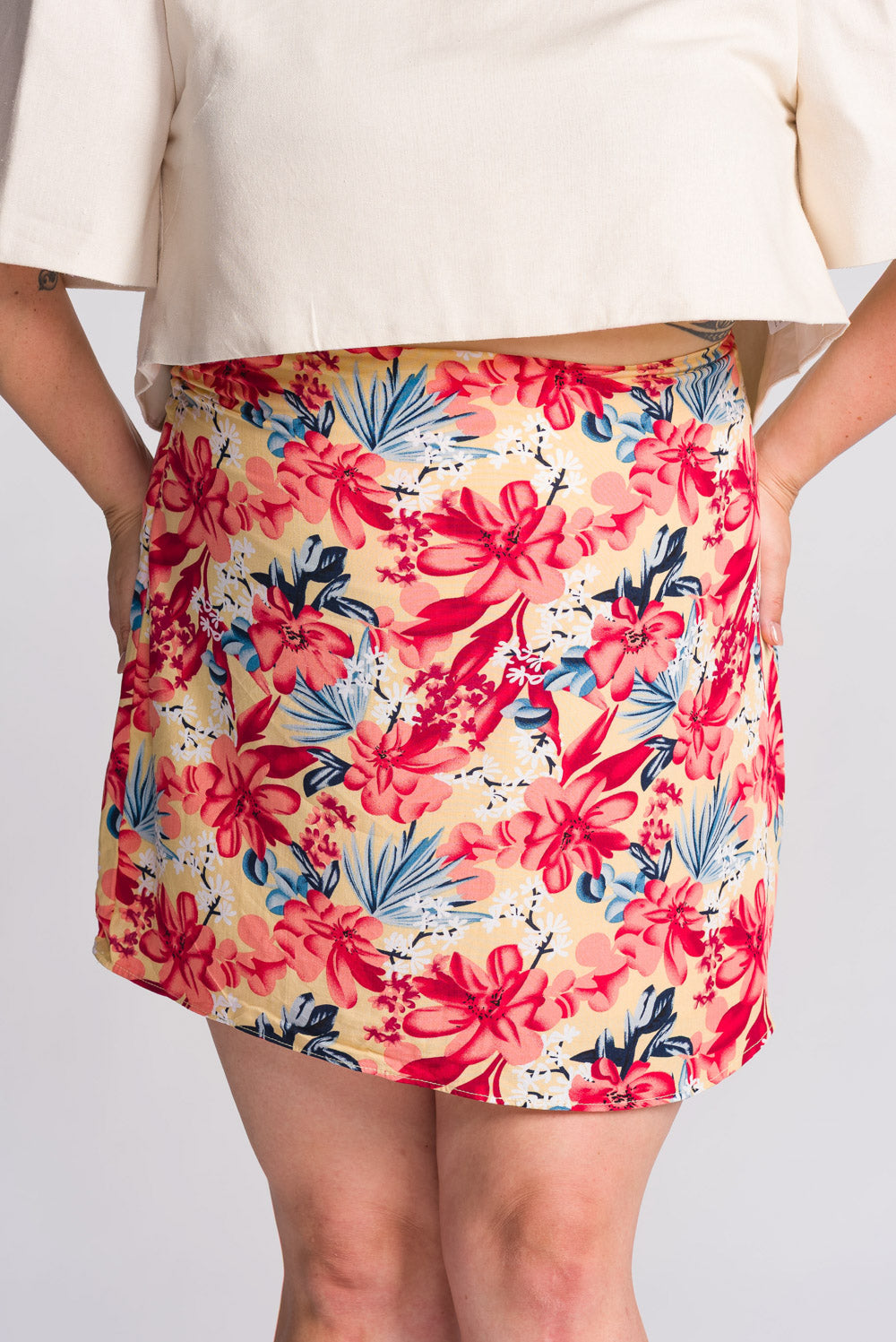 'Nida' Mini Skirt (Floral)