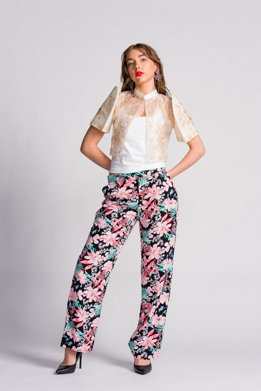 'Mutya' Filipiniana Bolero (Cream)