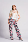 'Sia' Straight Leg Pants (Floral)