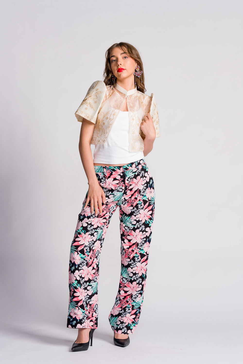 'Mutya' Filipiniana Bolero (Cream)