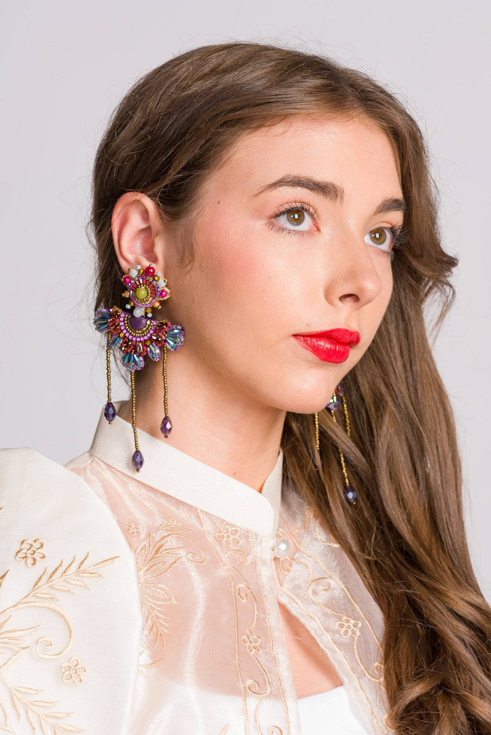 'Sidlak' Worn Two Ways Handmade Earrings by Boho Manila