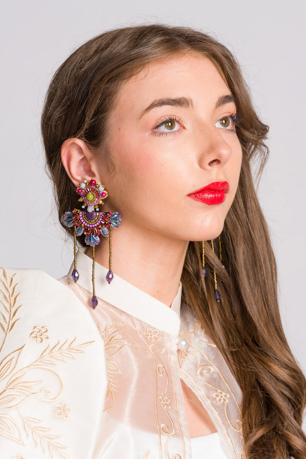 'Sidlak' Worn Two Ways Handmade Earrings by Boho Manila