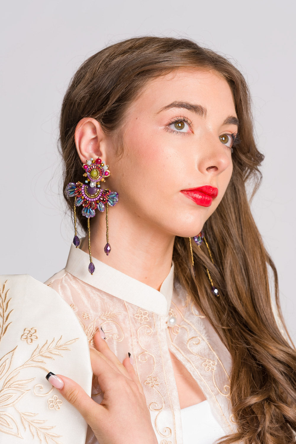 'Sidlak' Worn Two Ways Handmade Earrings by Boho Manila