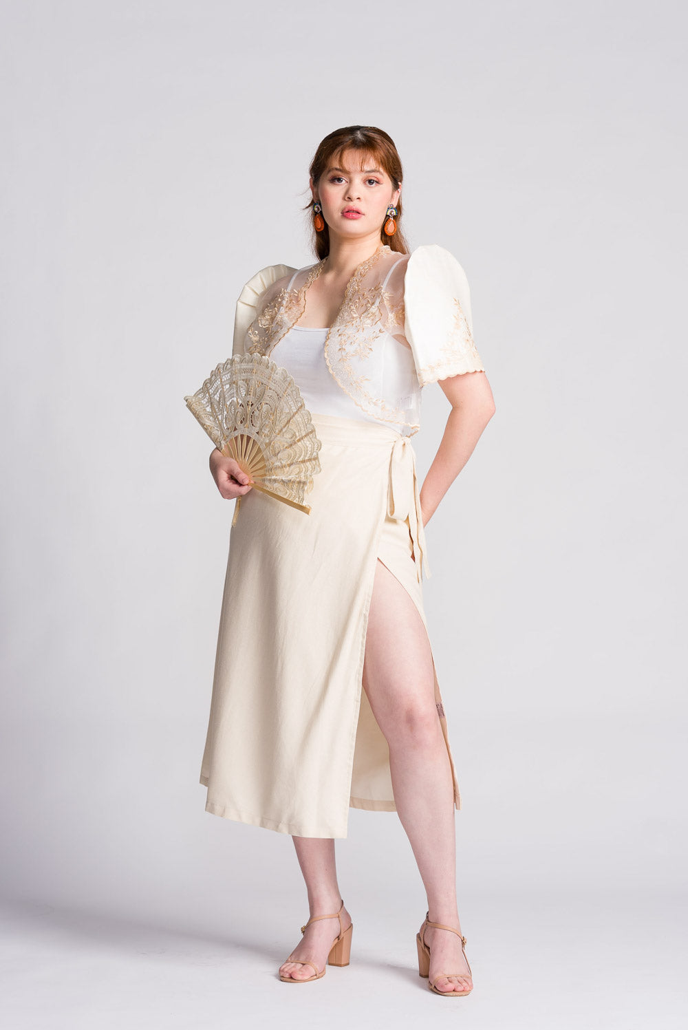 'Pay-Pay' Lace Hand Fan (Lotus Design)