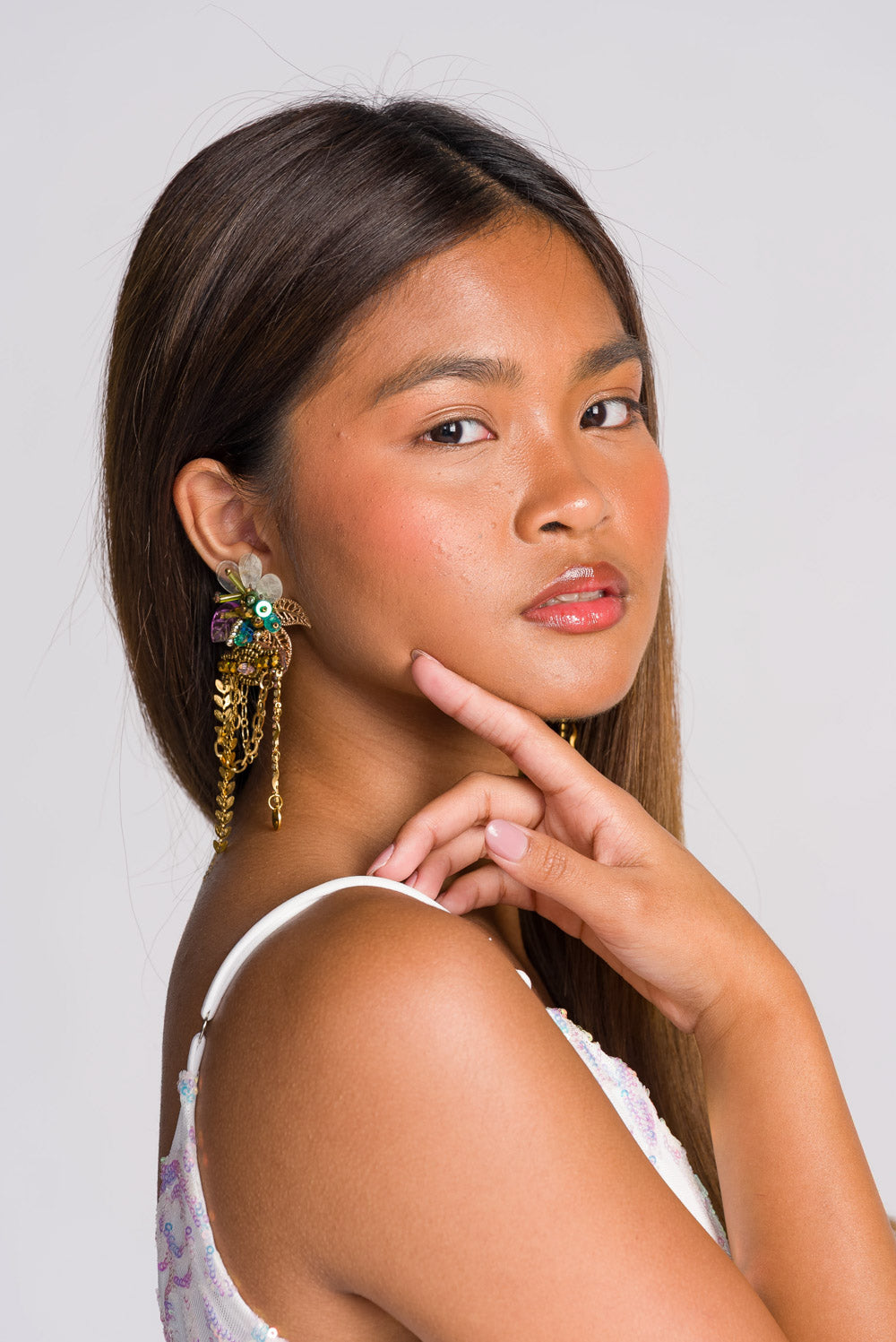 'Valora' Capiz Shell Handmade Earrings by Boho Manila