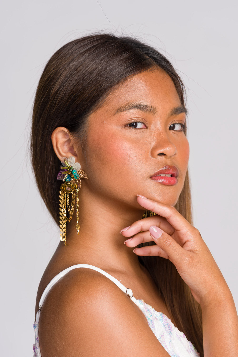 'Valora' Capiz Shell Handmade Earrings by Boho Manila