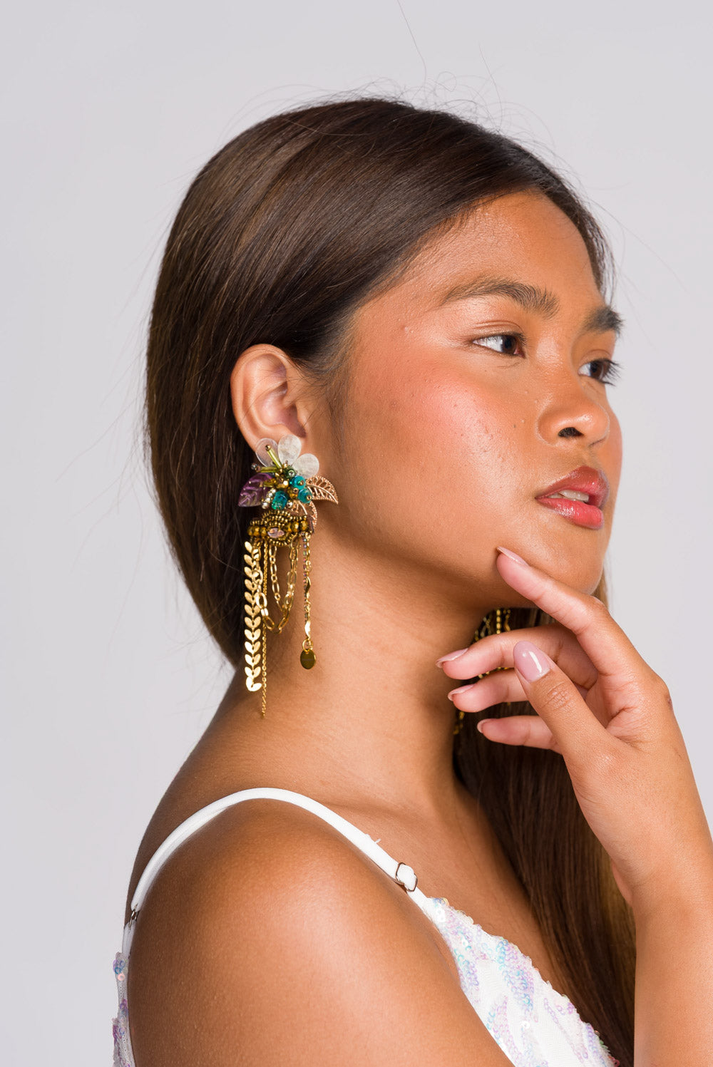 'Valora' Capiz Shell Handmade Earrings by Boho Manila