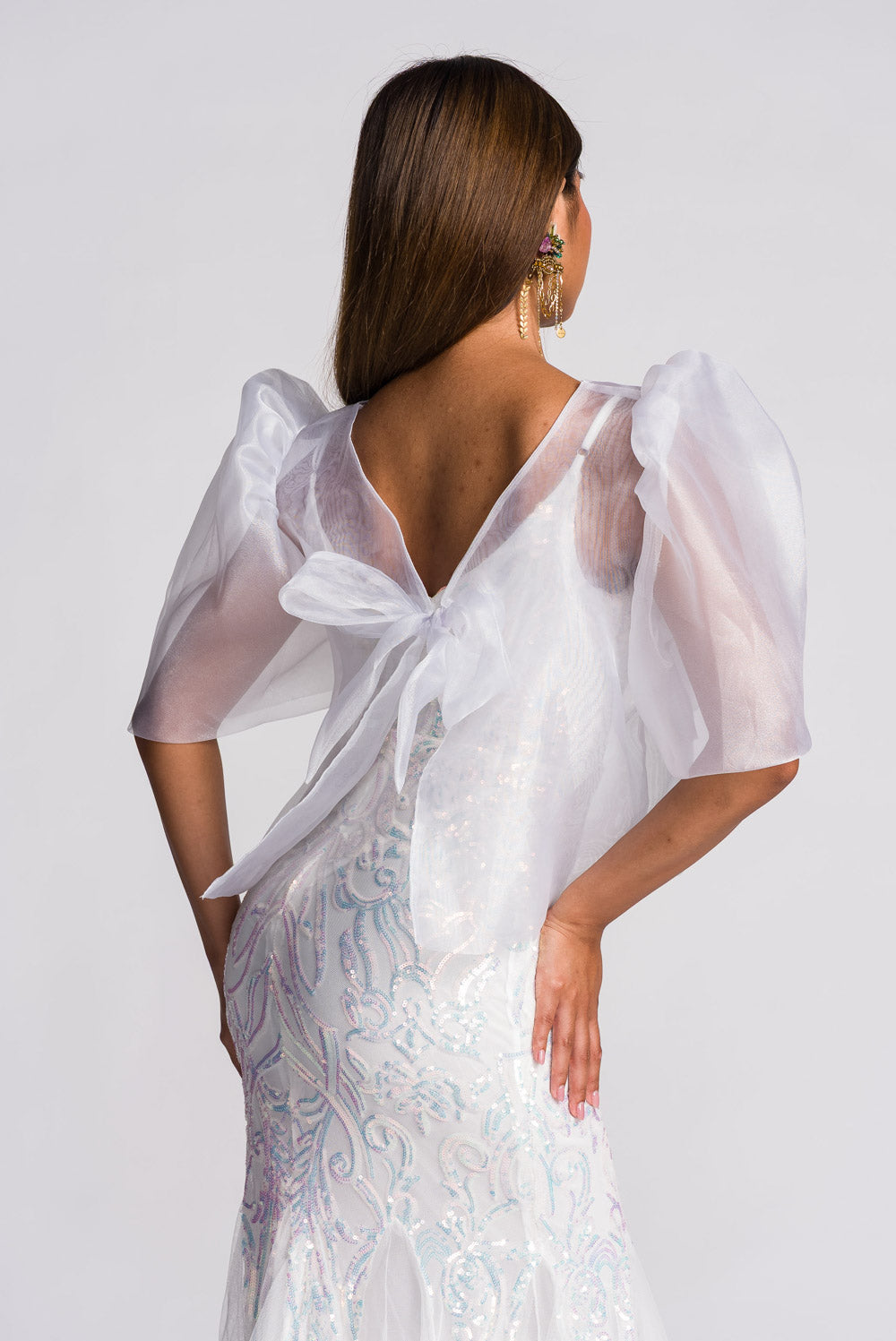 'Valora' Capiz Shell Handmade Earrings by Boho Manila