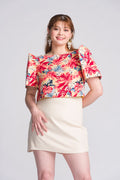 'Nida' Modern Filipiniana Top (Floral)