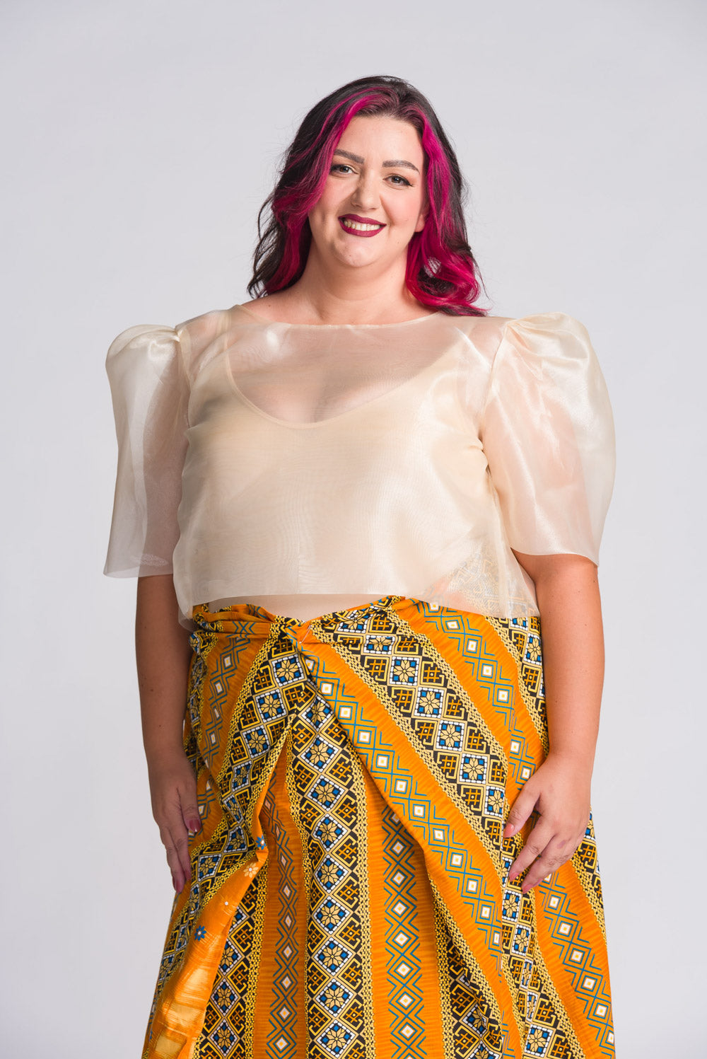 'Ligaya' Malong Mindanao Geometric Print