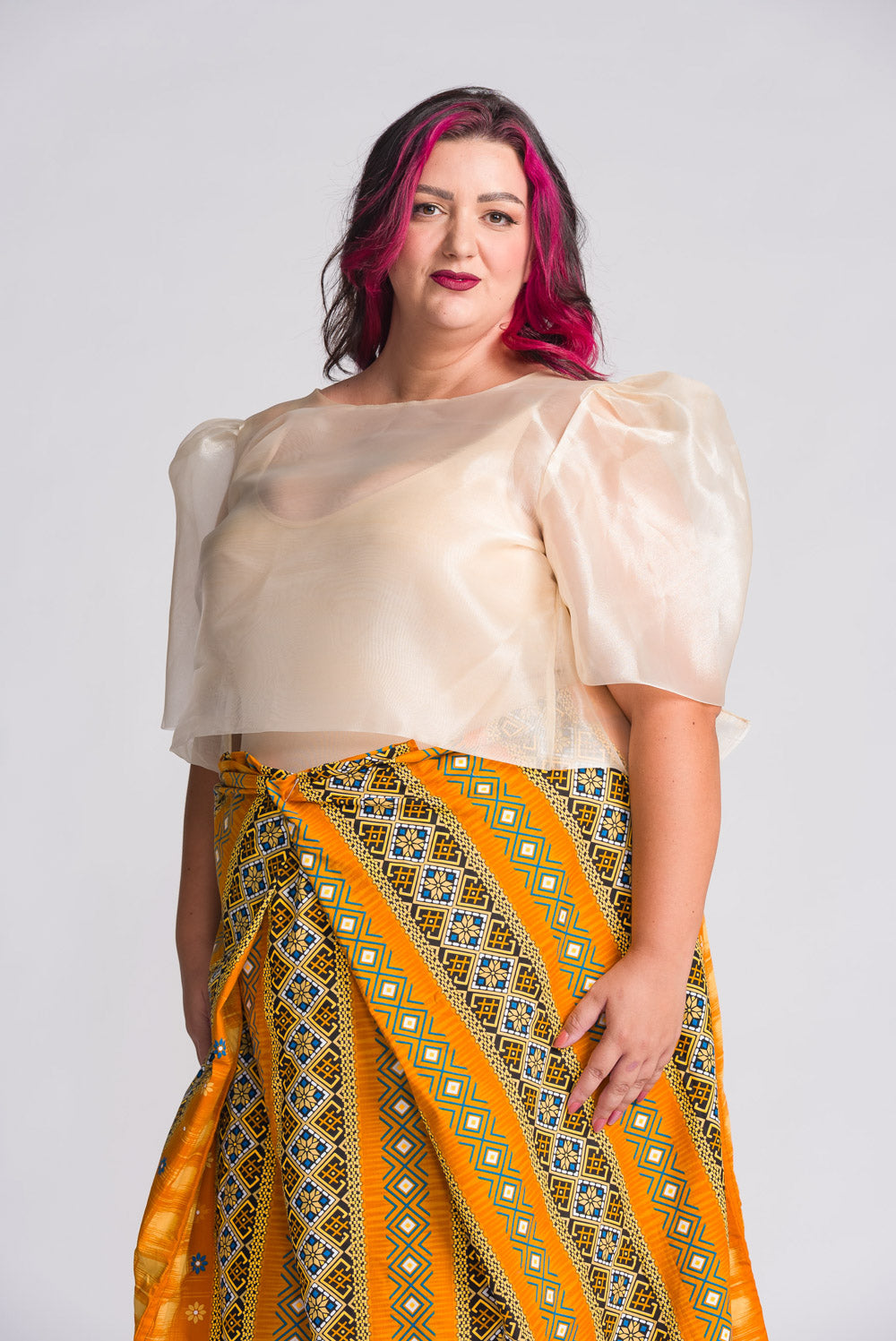 'Ligaya' Malong Mindanao Geometric Print