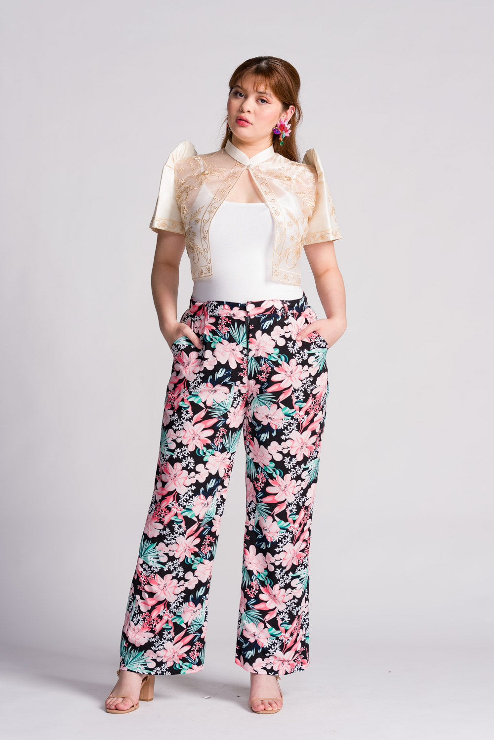 'Mutya' Filipiniana Bolero (Cream)