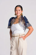 'Luisa' Bolero Filipiniana Sleeves (Navy)