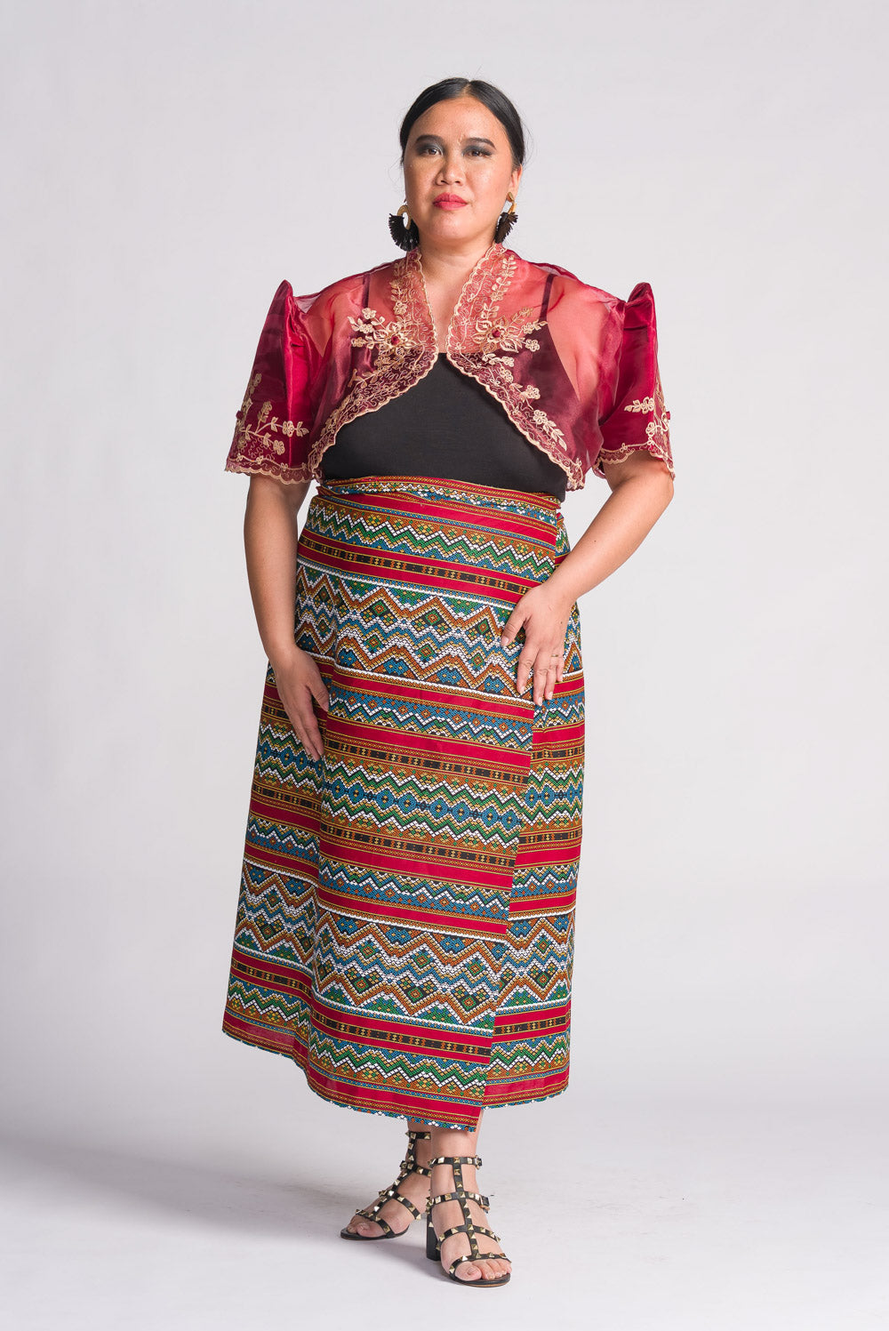 'Halina' Mindanao Malong-Inspired Wrap Skirt