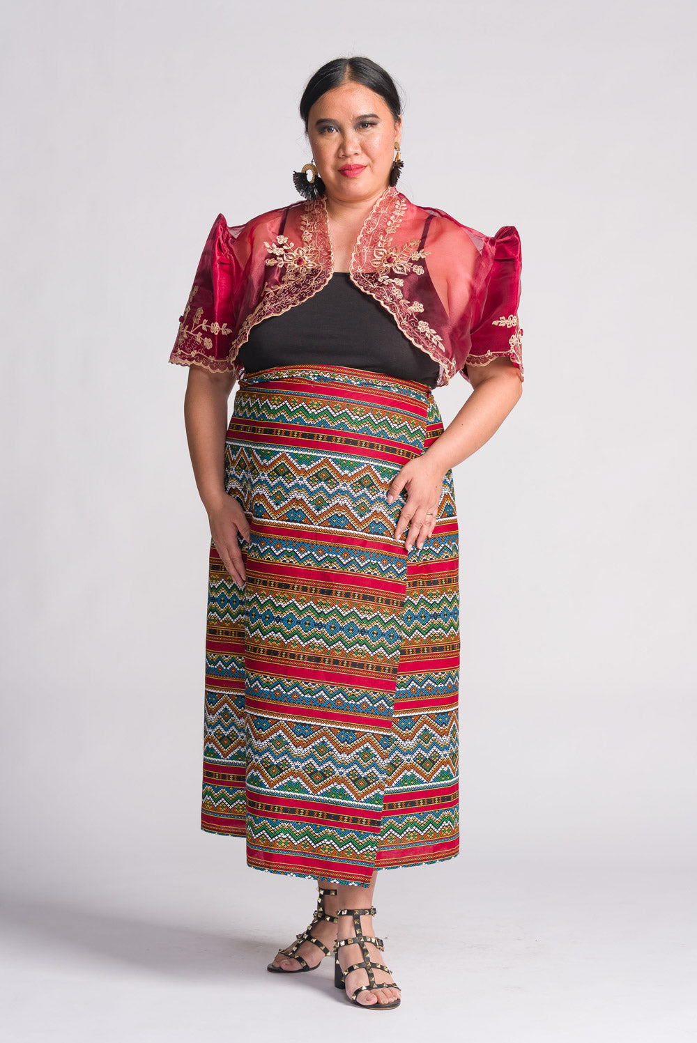 'Halina' Mindanao Malong-Inspired Wrap Skirt