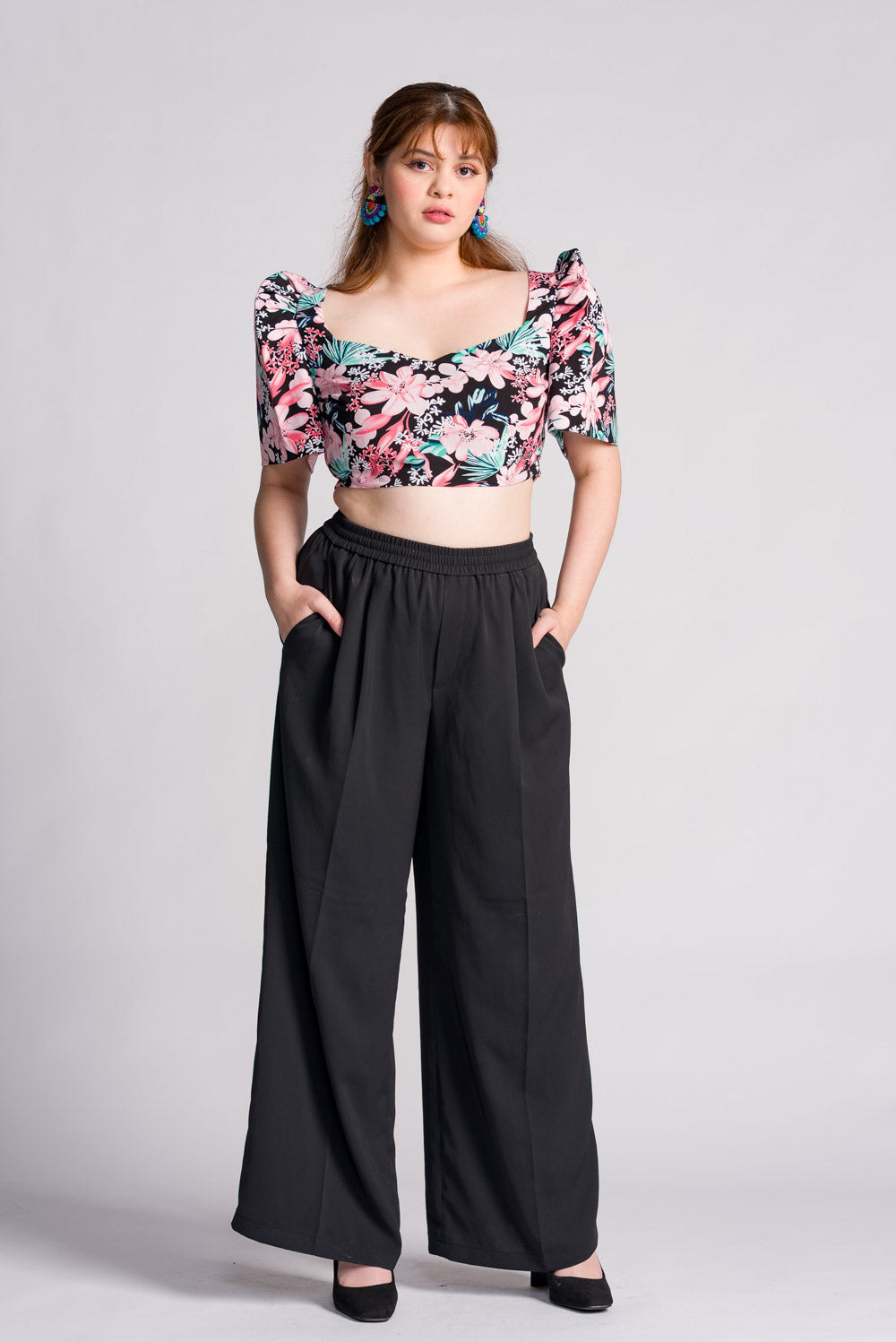 'Sia' Modern Filipiniana Top (Floral)