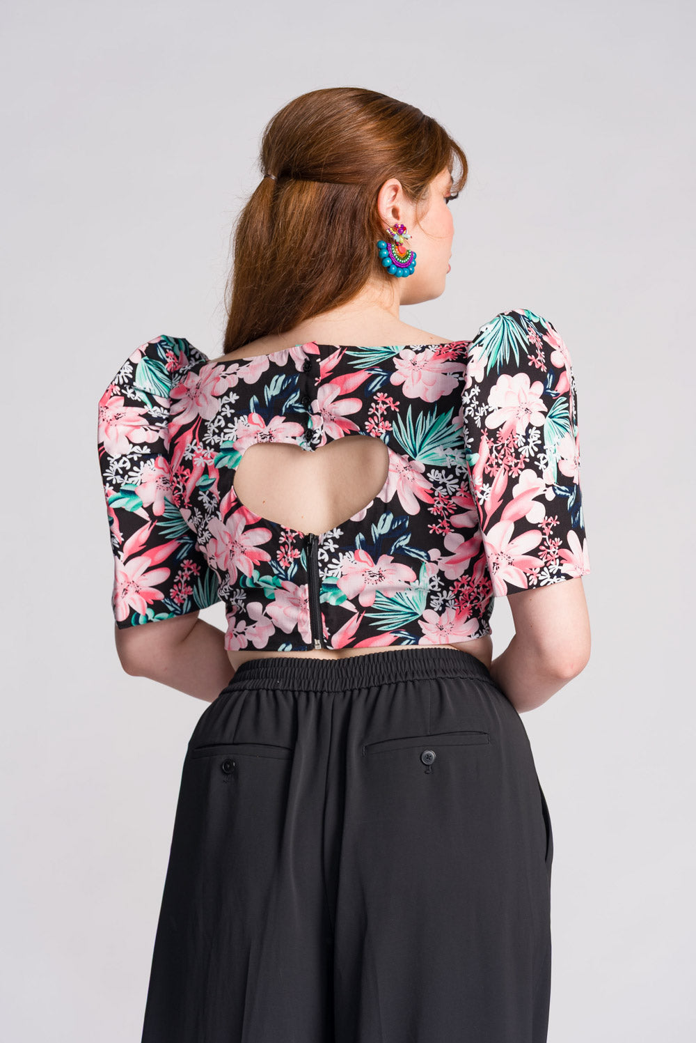 'Sia' Modern Filipiniana Top (Floral)
