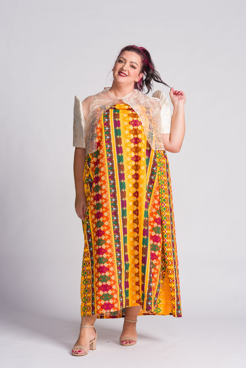 'Ilaya' Malong Mindanao Geometric Print