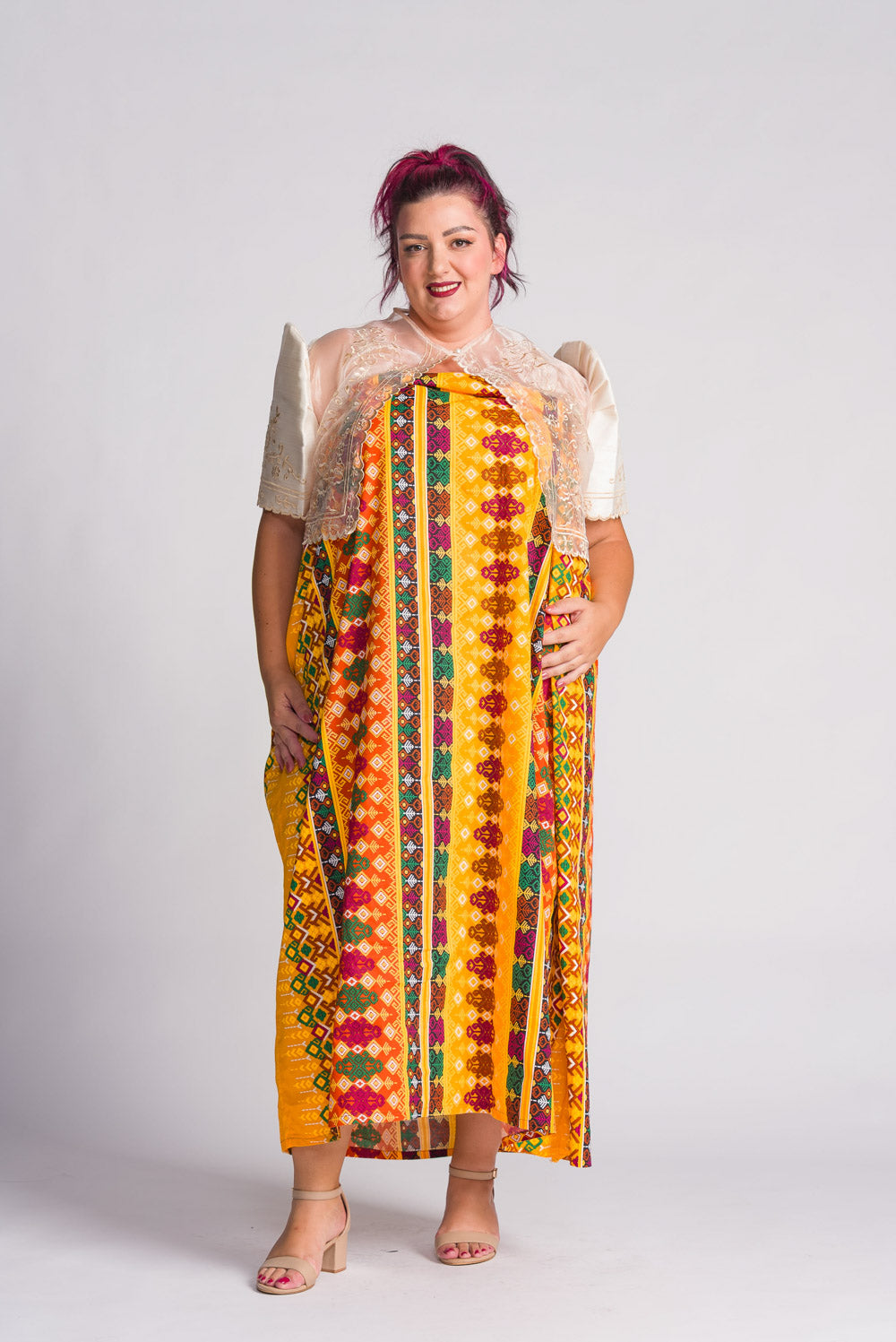 'Ilaya' Malong Mindanao Geometric Print