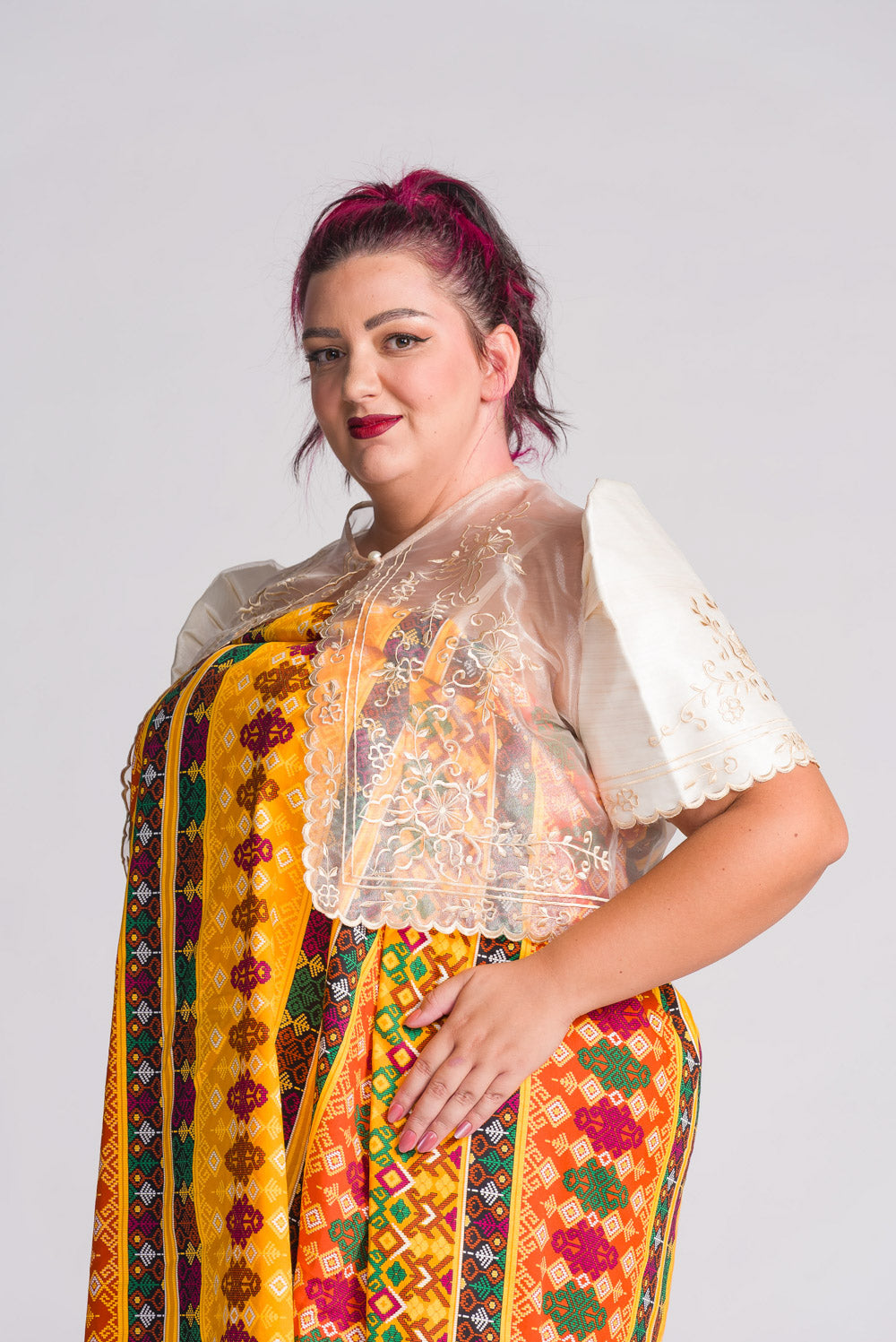 'Ilaya' Malong Mindanao Geometric Print