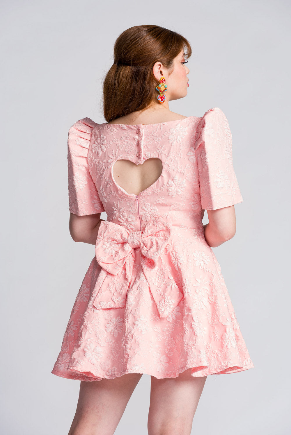 'Love' Mini Filipiniana Dress (Pastel Pink)
