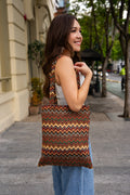 Philippine Textile Tote Bag 'Bundok', detail view – Mestiza Filipina
