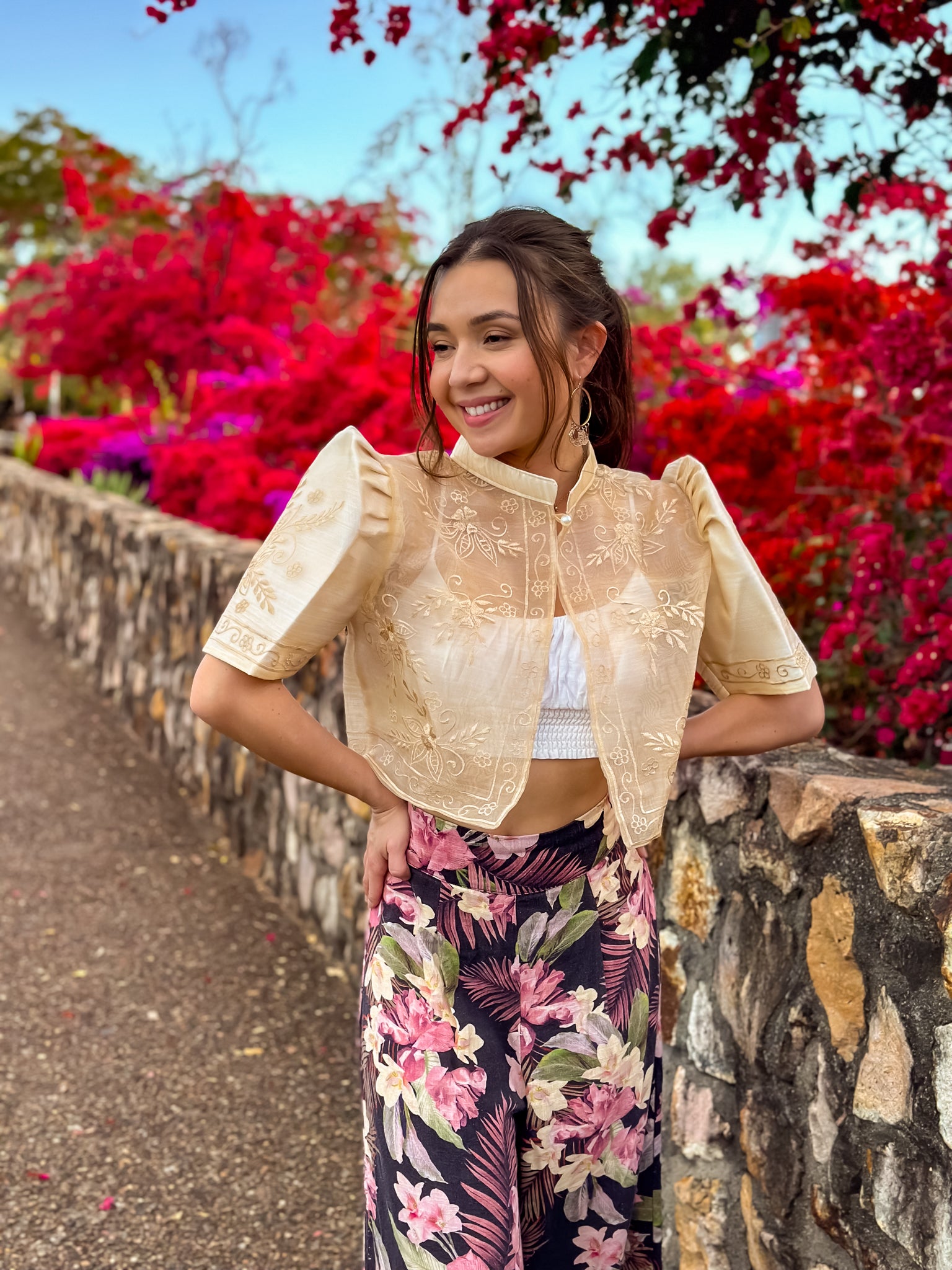 'Mutya' Filipiniana Bolero (Cream)