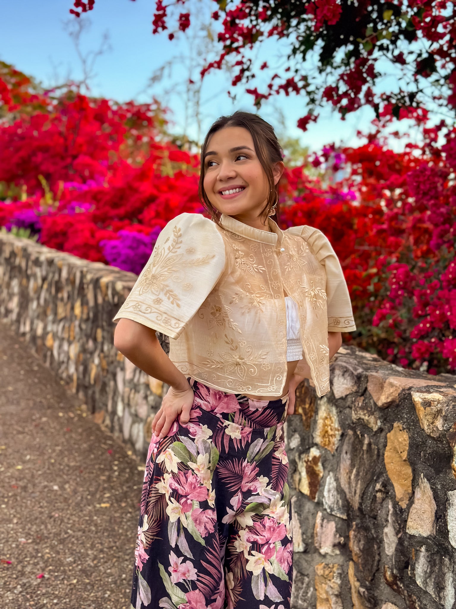 'Mutya' Filipiniana Bolero (Cream)
