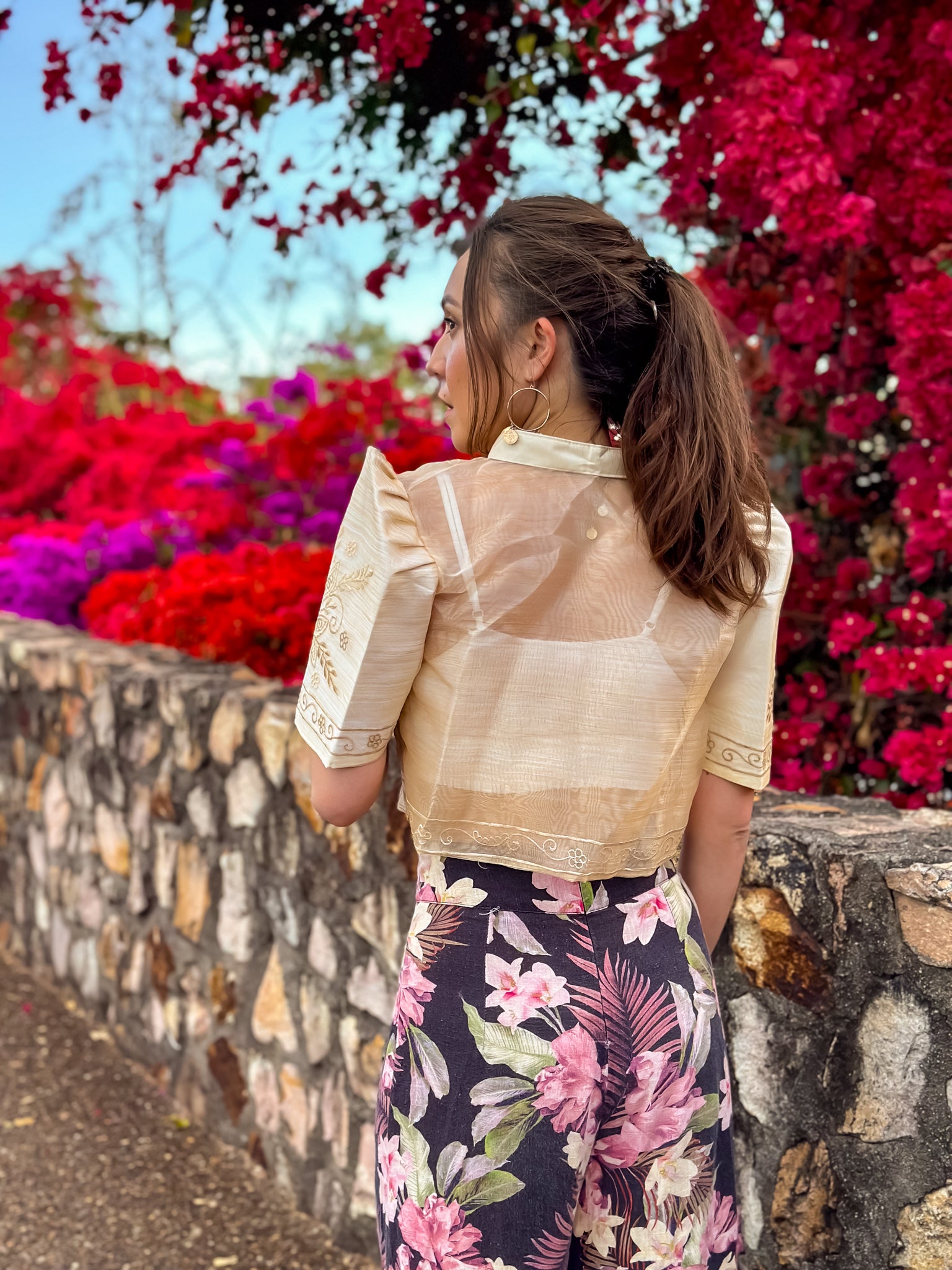 'Mutya' Filipiniana Bolero (Cream)