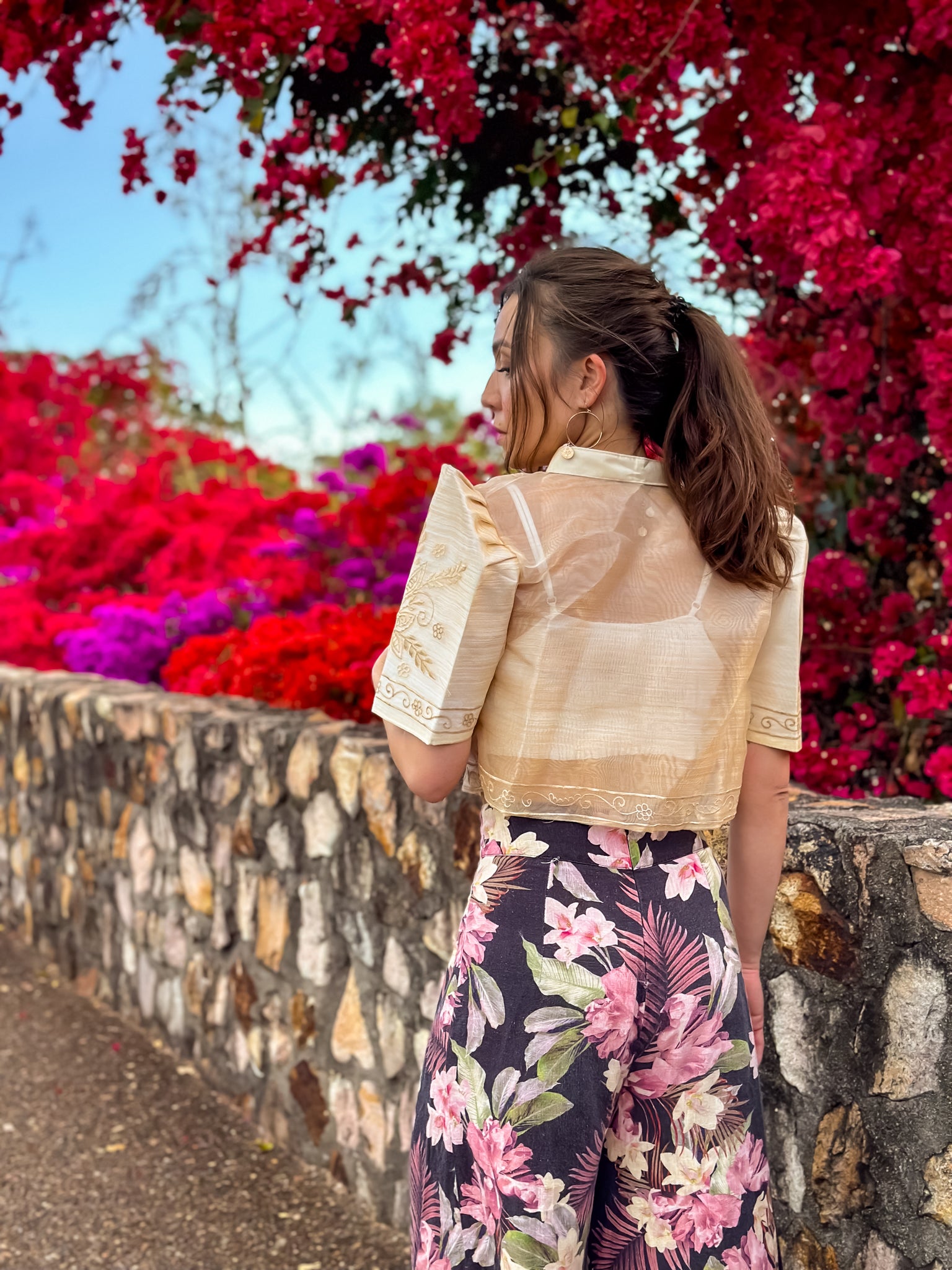 'Mutya' Filipiniana Bolero (Cream)
