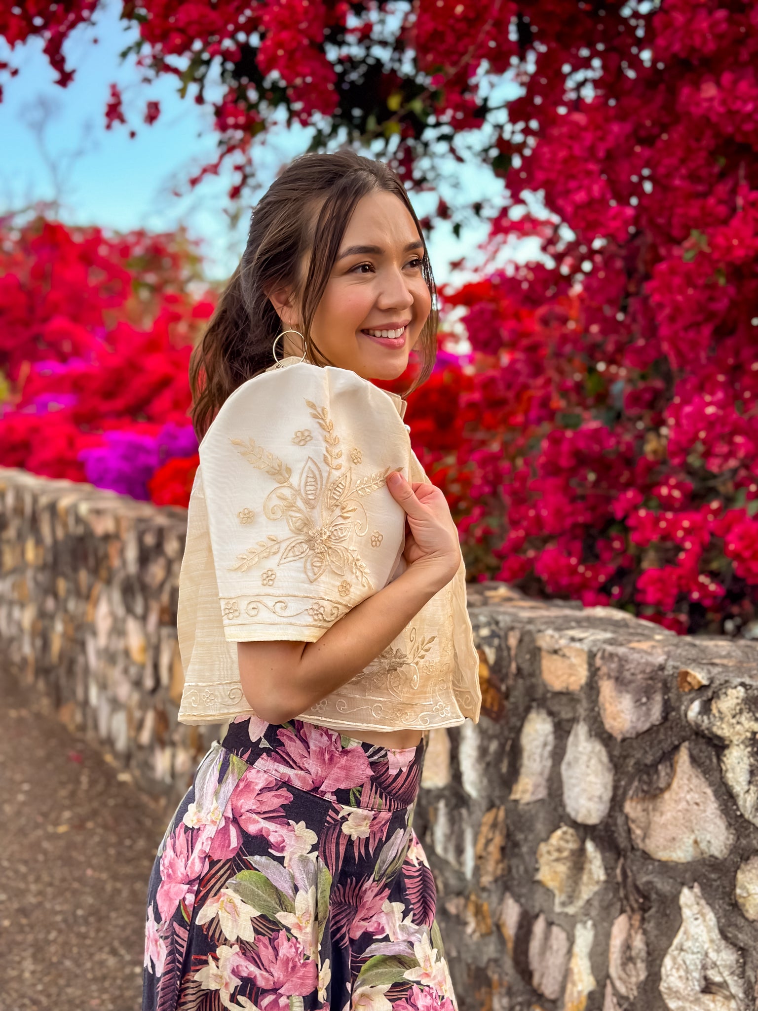 'Mutya' Filipiniana Bolero (Cream)