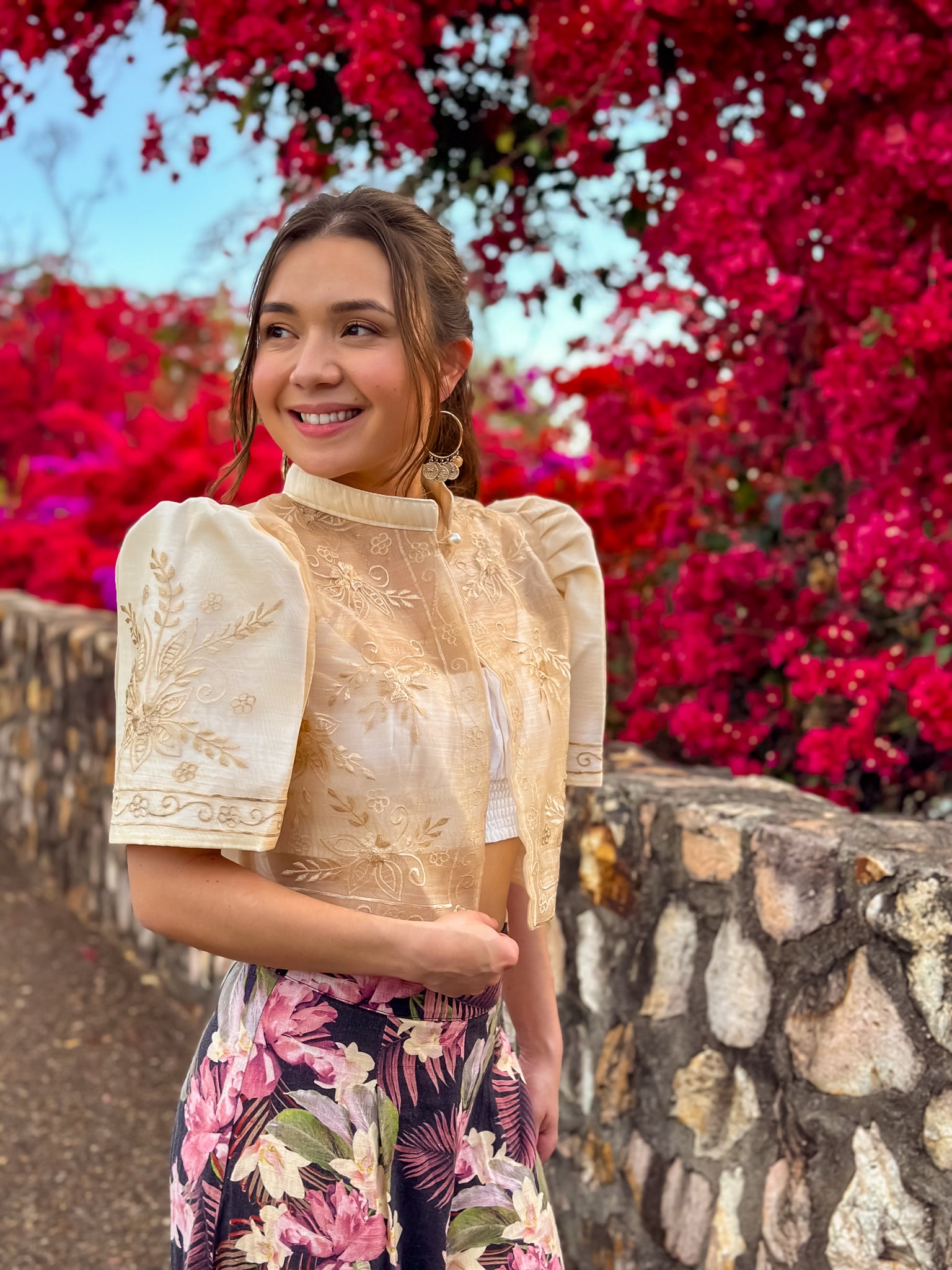'Mutya' Filipiniana Bolero (Cream)
