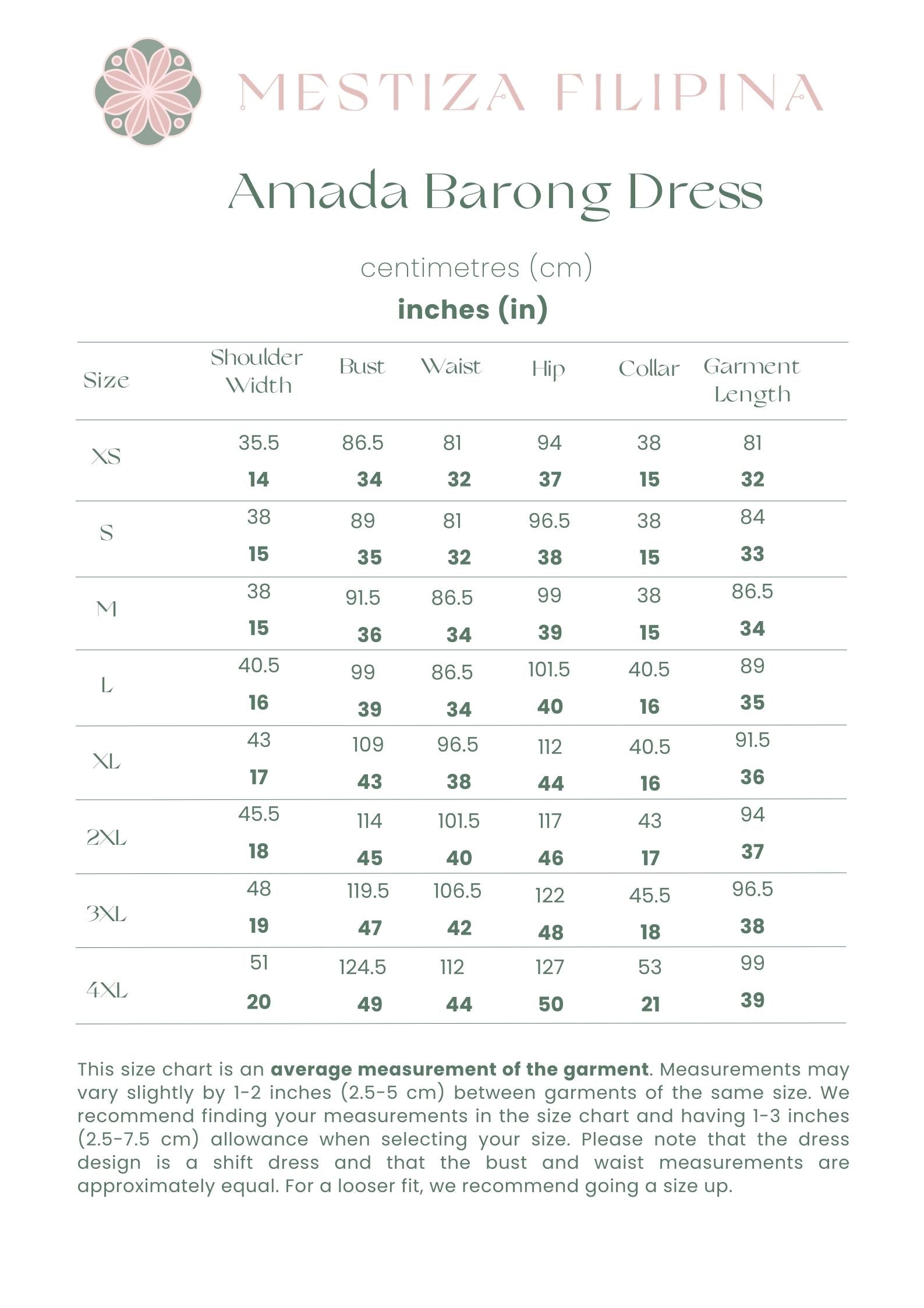 Amada Barong Dress – Cream