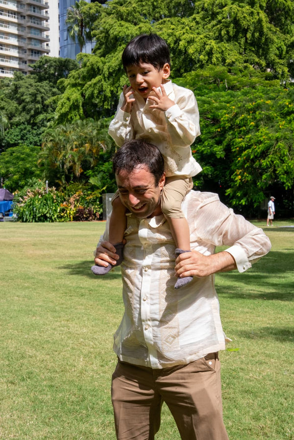 Matching Barong Tagalog set for father and son – Antonio and Antonito collection