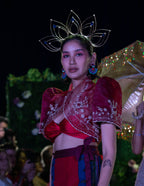 Filipiniana Bolero 'Luisa' in Burgundy – Mestiza Filipina
