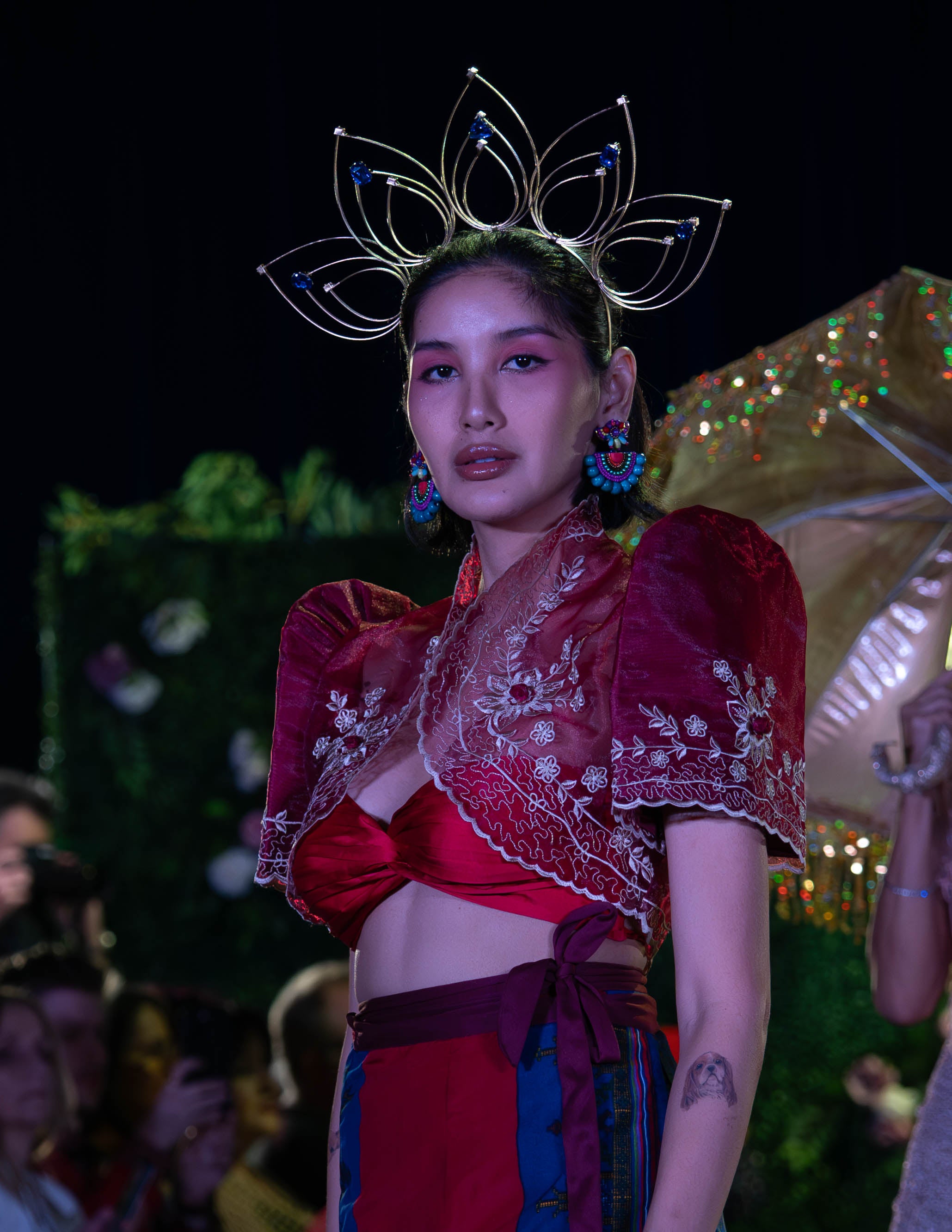 Luisa Mestiza Bolero (Burgundy)