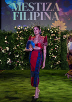 Filipiniana Bolero 'Luisa' in Burgundy, styled look – Mestiza Filipina