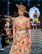 Filipiniana Top 'Cora' in Floral, styled look – Mestiza Filipina