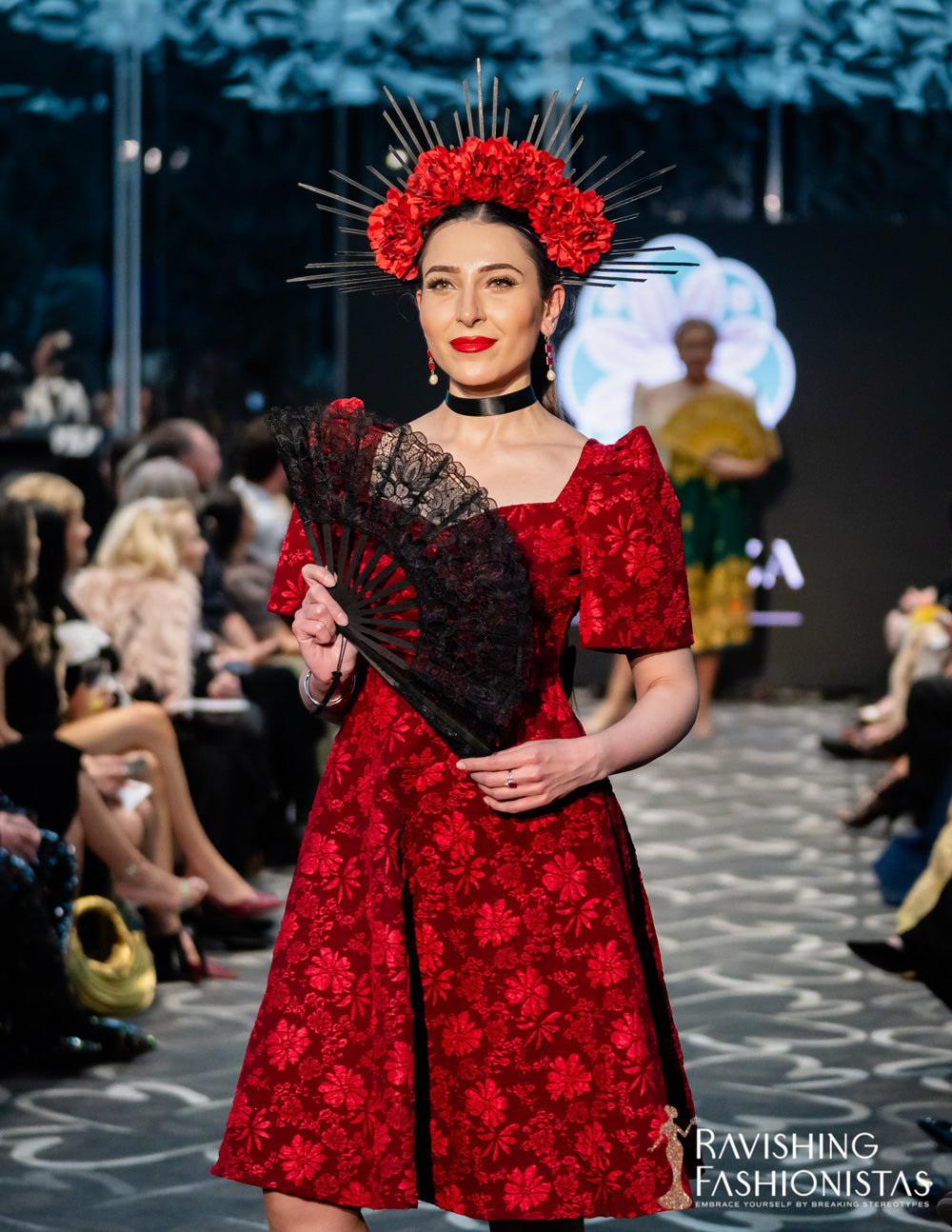 Love Midi Filipiniana Dress (Rose Red)