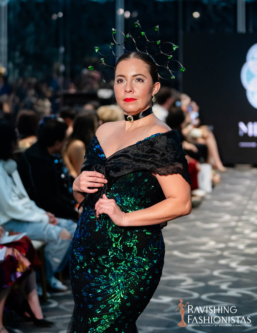 Estella Mestiza Dress (Turquoise Green)