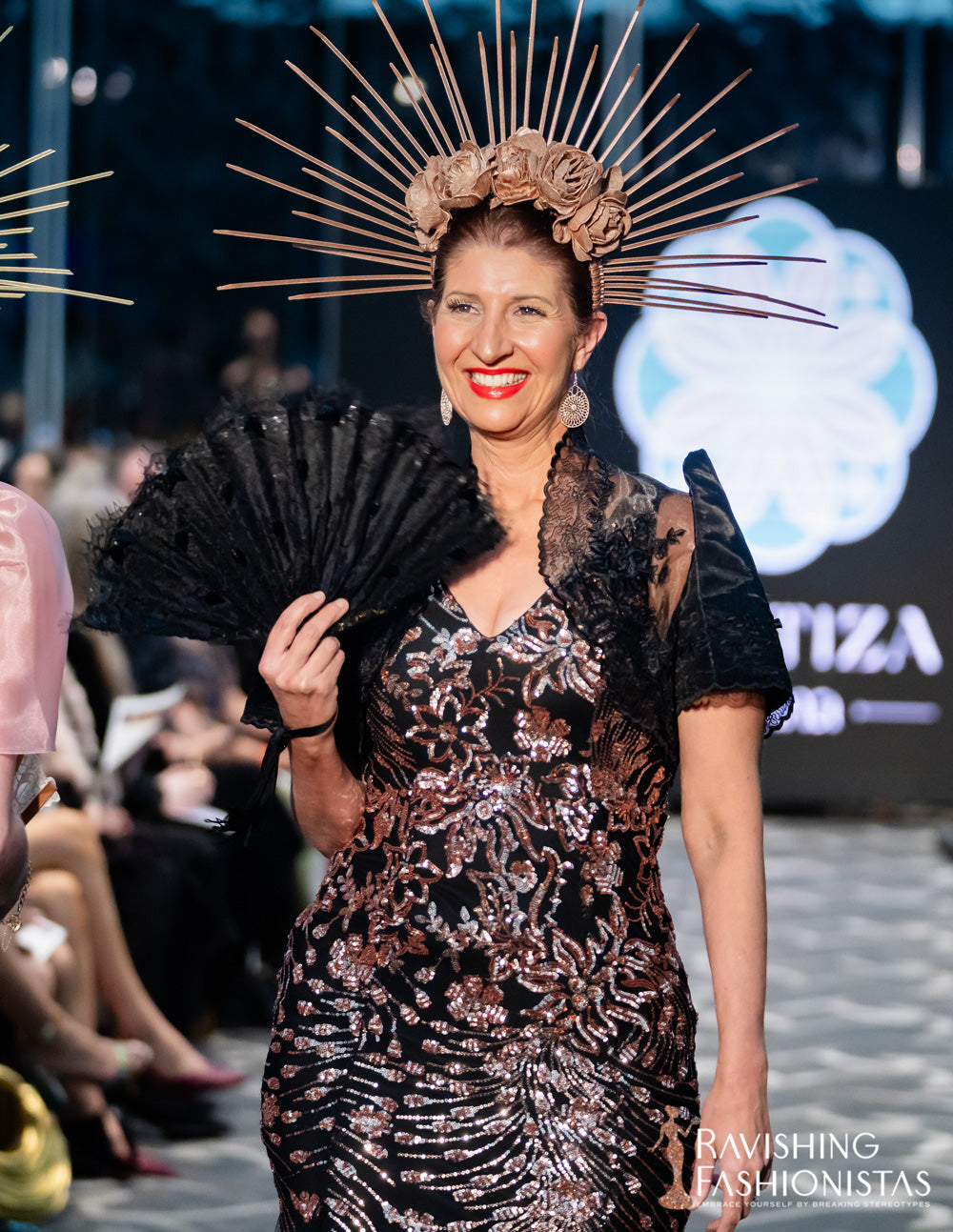 Estella Mestiza Dress (Rose Gold)