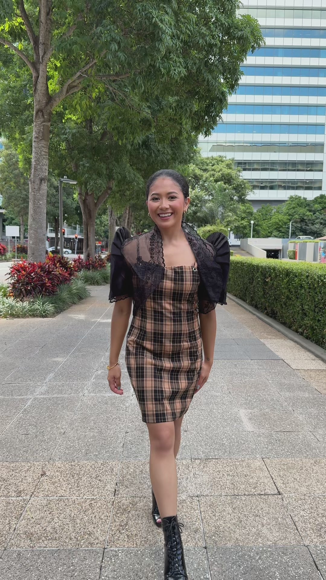 'Luisa' Bolero Filipiniana Sleeves (Midnight Black)