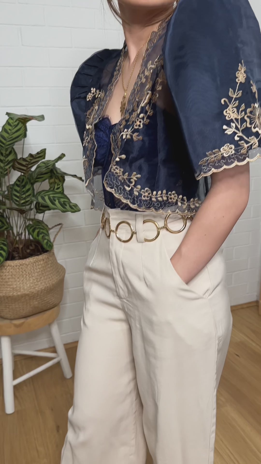 Maria Mestiza Bolero (Navy)
