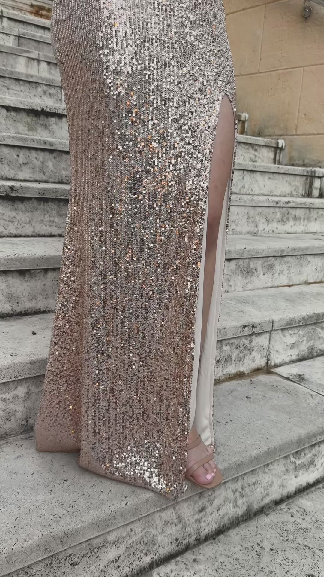 Selene Mestiza Dress (Rose Gold)